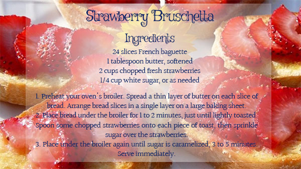 strawberry bruschetta